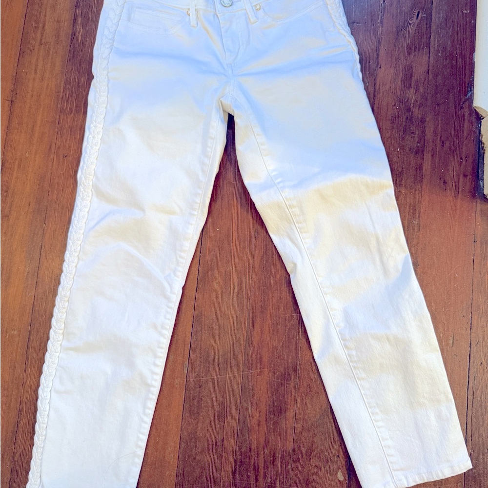 Lilly Pulitzer, white denim jeans size 4